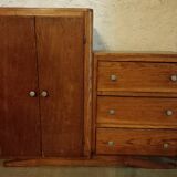 Small piece of furniture from the 40s with two doors and three drawers