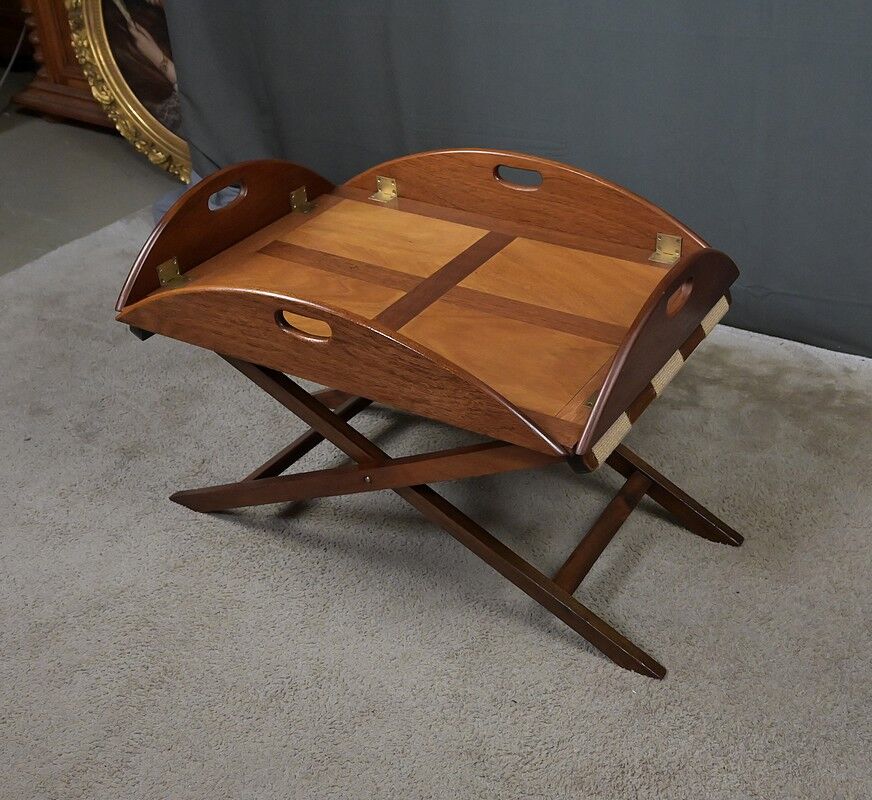 Table de majordome pliante en acajou – 1940