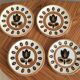 Set of 4 Kimono Boch plates