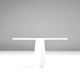 Eros round dining table in white Carrara marble, Italy, 70s in