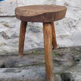 Wooden farm stool