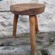 Wooden farm stool