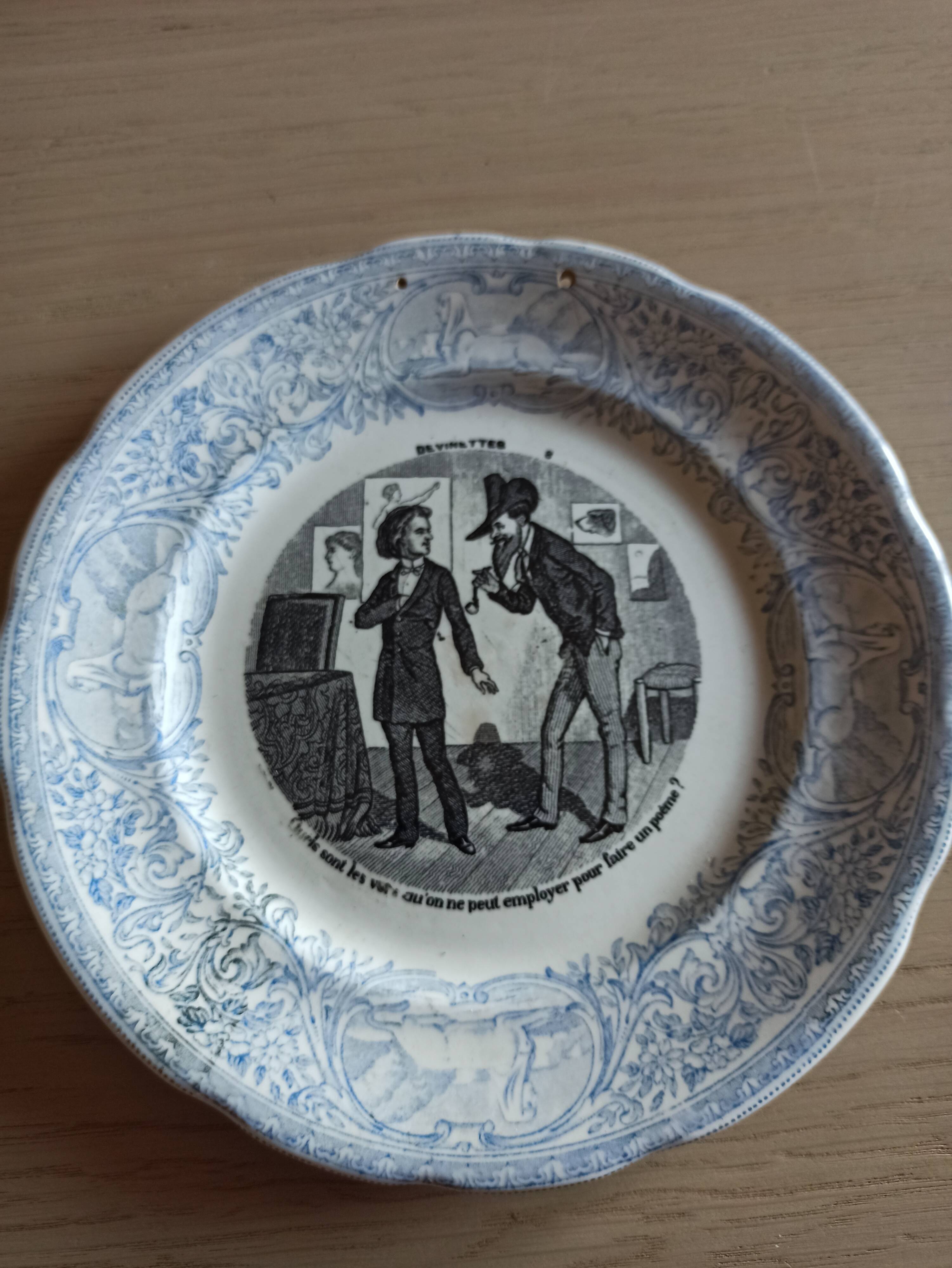 Old plate riddles