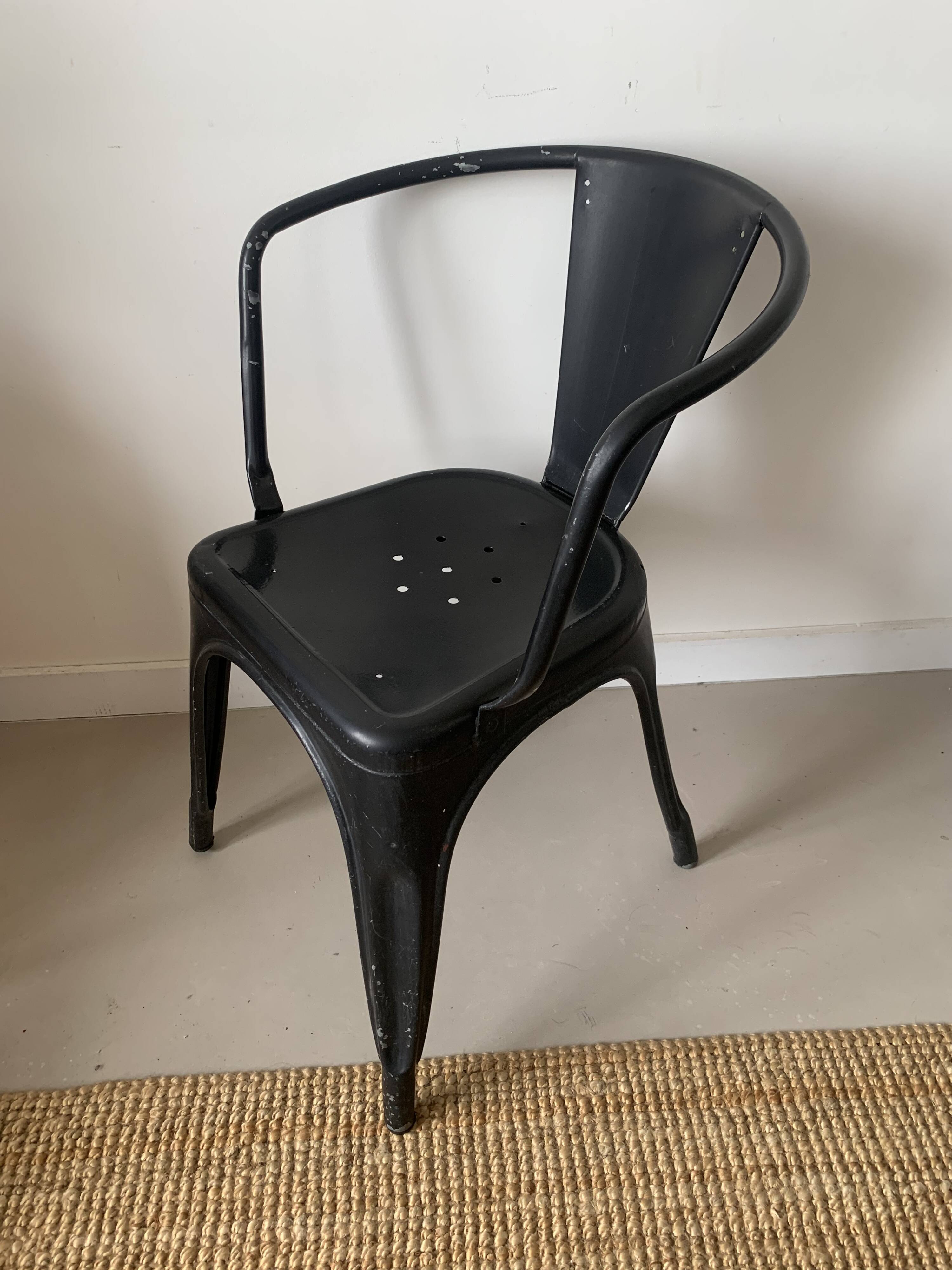 Lot de 3 fauteuils type TOLIX A56