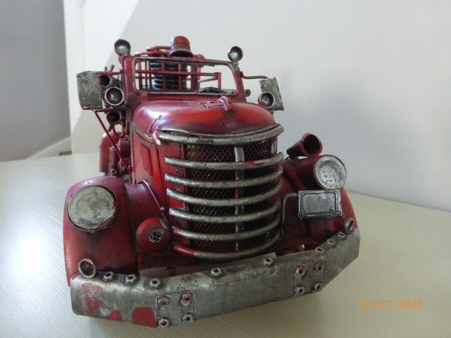 Fire truck in tole