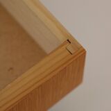 Scandinavian wall-mounted bedside table or wall console, 1960s