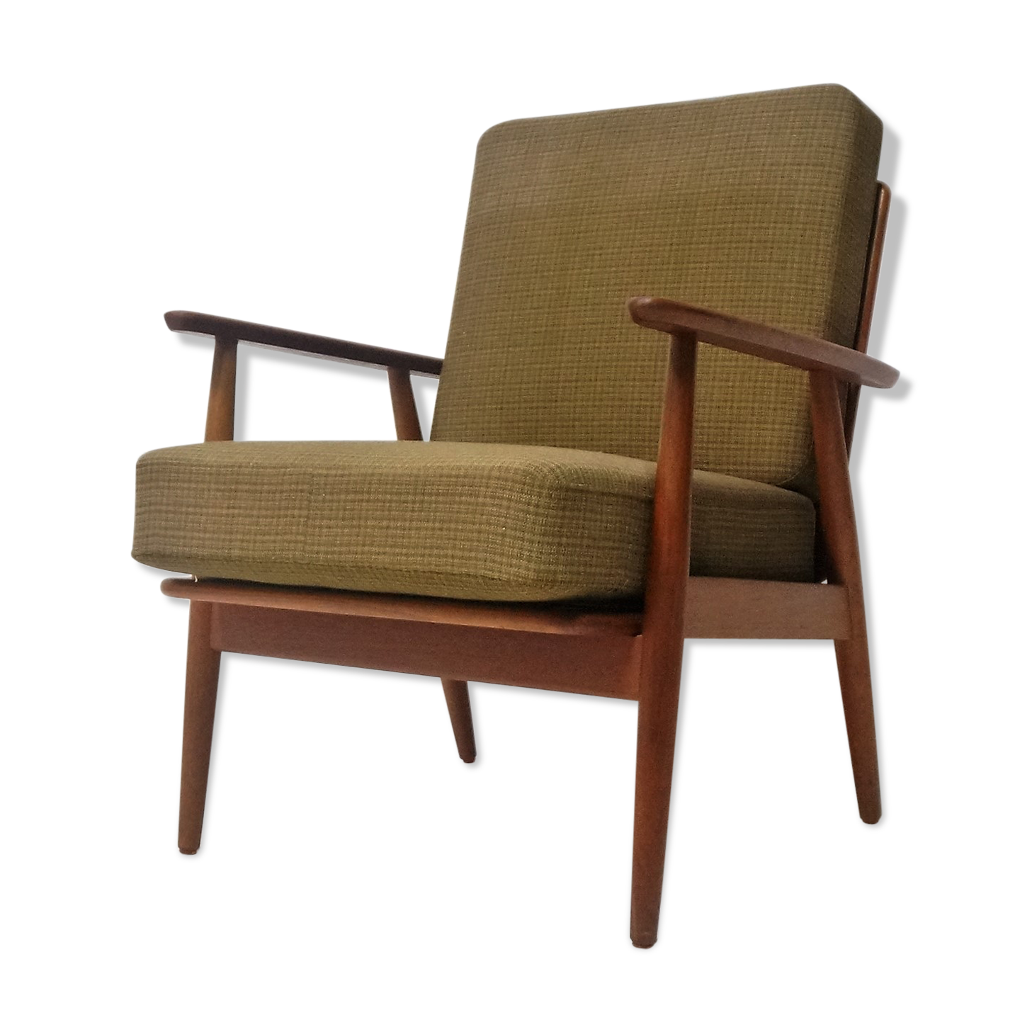 Scandinavian armchair in solid teak