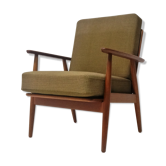 Scandinavian armchair in solid teak