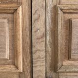 Vintage solid oak display cabinet / bookcase