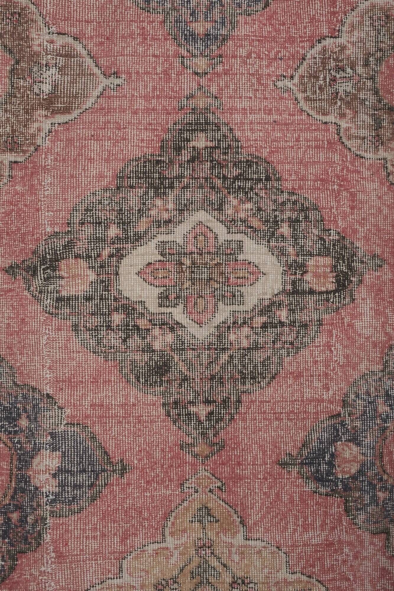 Vintage Turkish hallway rug 80x393 cm