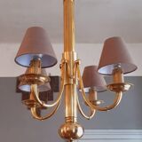 Lustre Art Déco en Bronze estampillé Petitot