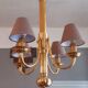 Lustre Art Déco en Bronze estampillé Petitot