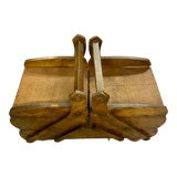 Wooden sewing box