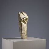 Abstract soapstone bird sculpture