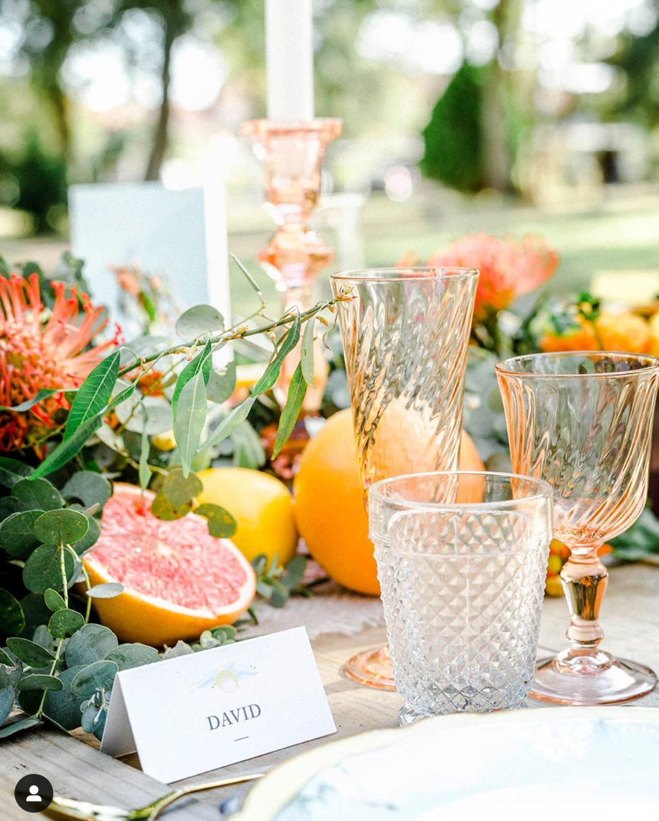 Set of 6 vintage pink depression glass tea or water glasses Rosaline French glassworks Arcoroc Luminarc