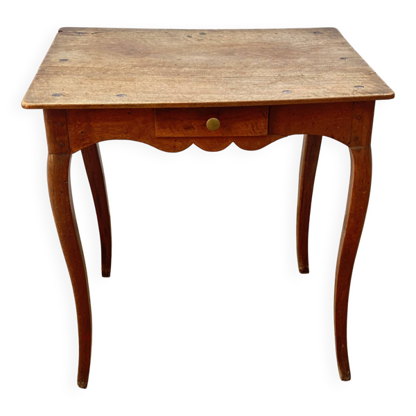 Bureau en chêne 1 tiroir 65x52cm