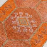 Multicolor Narrow Rug, 93x325Cm Turkish Orientel Runner, 3x11 Handwoven Rug