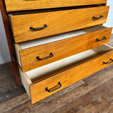 Vintage compass feet chest of drawers 1950 1960
