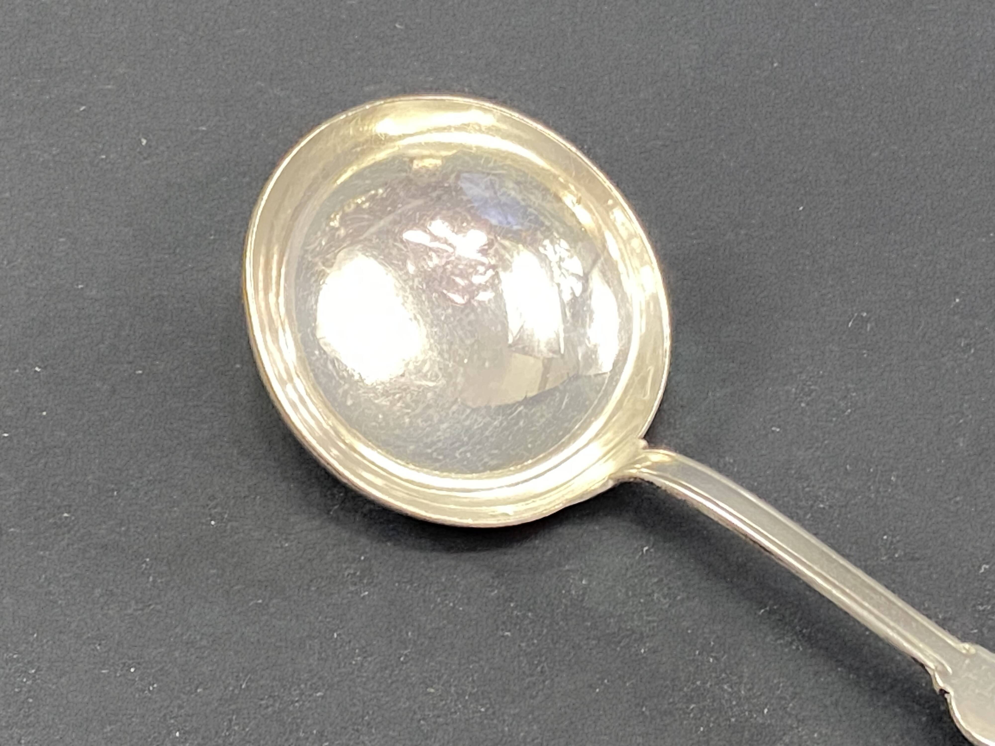Silver-plated metal ladle signed christofle