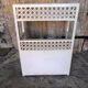 Lot 3 meubles commodes rotin blanc vintage