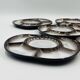 Set of 5 compartmentalised plates by Steuler attributed to Cari Zalloni.