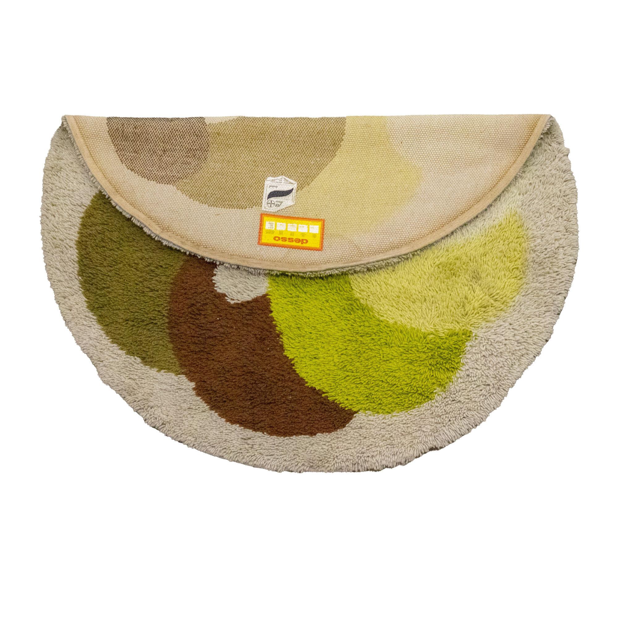 Tapis Desso rond 'Flower' vert