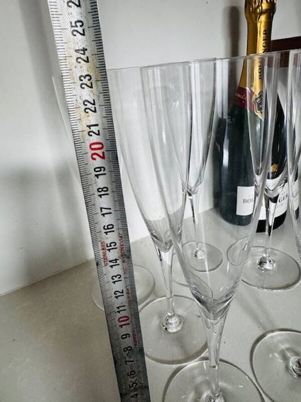 6 flutes à champagne Baccarat
