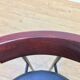 Artelano leather and wood office chair, 80s