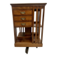 20th Century Mahogany Revolving Bookcase with Marquetry Top