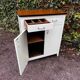 Vintage white sideboard with 2 doors and 2 drawers