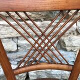 Paire de chaises rustique paillées