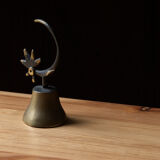 Dinner bell by Walter Bosse, rooster in brass, 1950s
