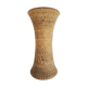 German ceramic hourglass-shaped vase, circa 1950