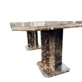 Exceptional marble table – Italian design, 1970s