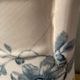 Antique English earthenware water jug, Floral Furnivals England