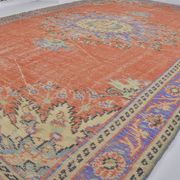 Orange Anatolian Vintage Turkish Rug sku 734