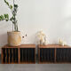 Set of 4 vintage wooden vinyl boxes