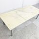 Vintage white marble coffee table, 1960s