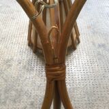 Pair of wall light rattan vintage 1960