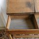 Former double desk of school office in pine of the nineteenth century