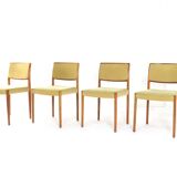 Set of 4 Niels O Möller model 80 chairs vintage danish design