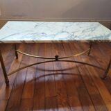 Marble and gilded bronze coffee table