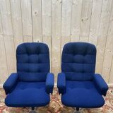 Paire de fauteuils de bureau 1970