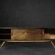Mid-Century Scandinavian Classic Modern Birch Sideboard with Walnut Front, 1960s