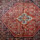 Handmade antique Persian Bidjar rug 4.5' x 5.6' (137cm x 170cm) 1900s - 1B740