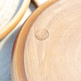 6 flat stoneware plates Roger Jacques Saint Amand