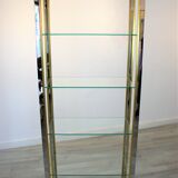 Brass Chrome Design Shelf by Renato Zevi for Romeo Rega