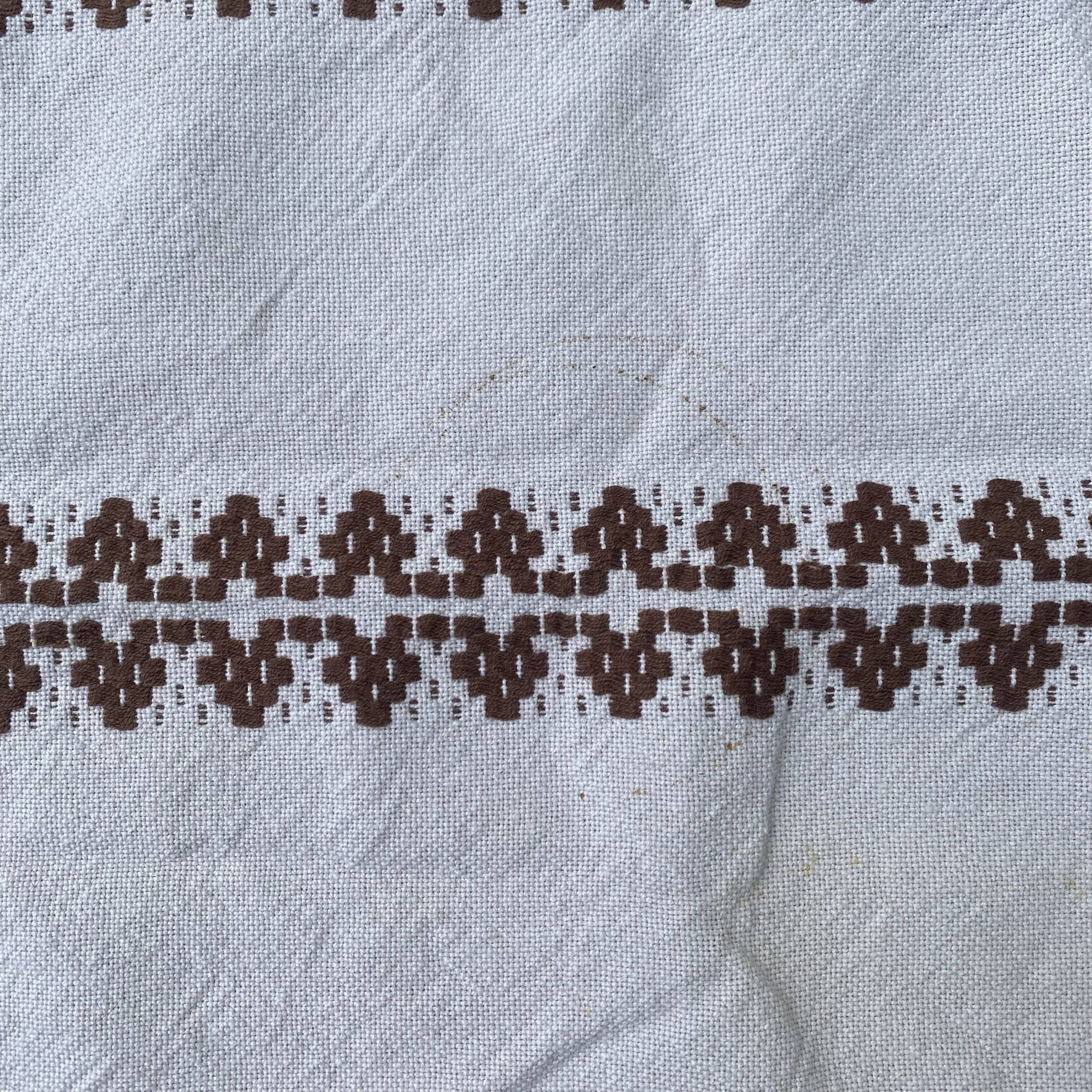 Vintage reversible rectangular tablecloth 140 X 180