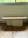 Metal and wood coffee table
