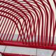 Swing Chair Jutta and Herbert Ohl Rosenthal Lübke 1982 Lacquered Red Steel